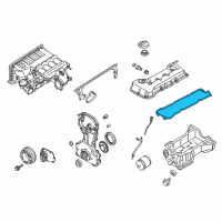 OEM 2017 Nissan Frontier Rocker Cover Gasket Diagram - 13270-3Z000