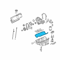 OEM 2009 Saturn Vue Pan Gasket Diagram - 12602848