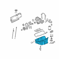 OEM Saturn Vue Oil Pan Diagram - 12604911