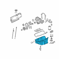 OEM 2010 Chevrolet Impala Oil Pan Diagram - 12604911