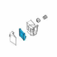 OEM 2002 GMC Safari Core, Heater Diagram - 52474642