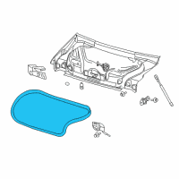 OEM 2014 Dodge Challenger WEATHERSTRIP-DECKLID Diagram - 4575880AD