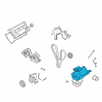 OEM 2006 Hyundai Tucson Pan Assembly-Engine Oil, Upper Diagram - 21520-37107