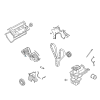 OEM Hyundai Tiburon Gasket-Timing Belt Cover Upper Diagram - 21365-37500