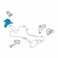 OEM 2014 Kia Sorento Engine Mounting Bracket Assembly Diagram - 218102P900