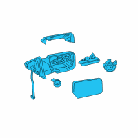 OEM Ford Expedition Mirror Assembly Diagram - BL1Z-17683-CAPTM