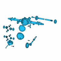OEM 2009 Dodge Ram 3500 Axle-Service Rear Diagram - 68053686AE