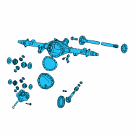 OEM 2008 Dodge Ram 1500 Axle-Service Rear Diagram - 5183302AB