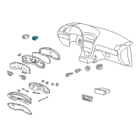 OEM 2000 Lincoln LS Headlamp Switch Diagram - XW4Z-11654-BA