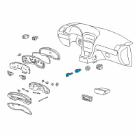 OEM 2005 Ford Thunderbird Ignition Cylinder Diagram - 5W4Z-11582-BA