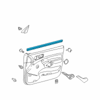 OEM 2012 Toyota Tacoma Belt Weatherstrip Diagram - 68172-04050