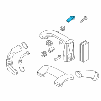 OEM 2015 BMW 535d Mass Air Flow Sensor Diagram - 13-62-7-804-150