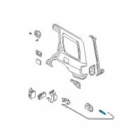 OEM 2002 Infiniti QX4 Lock&Rod Assembly-Fuel Lid Diagram - 78827-2W10A