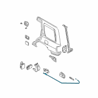 OEM Nissan Pathfinder Cable Assy-Fuel Opener Diagram - 78822-5W500