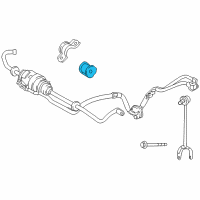OEM 2012 Lexus LS600h Bush, Stabilizer, Rear Diagram - 48818-50040