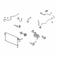 OEM 2006 Acura RSX Pipe, Condenser Diagram - 80331-S6M-A01