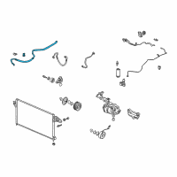 OEM 2006 Acura RSX Hose Assembly, Suction Diagram - 80311-S6M-A01