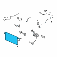 OEM Acura RSX Condenser Diagram - 80110-S6M-A01