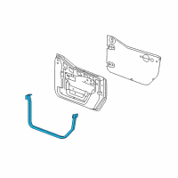 OEM 2009 Jeep Wrangler WEATHERSTRIP-Door To Body Diagram - 55395272AL