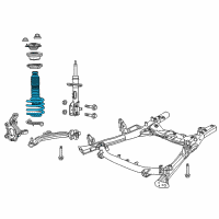 OEM 2020 Chrysler Voyager Front Coil Spring Right Diagram - 68231728AA