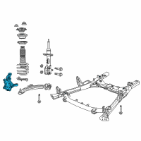 OEM 2020 Chrysler Voyager Suspension Knuckle Right Diagram - 68189018AD