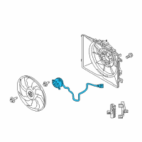 OEM 2017 Kia K900 Motor-Radiator Cooling Diagram - 253863T280