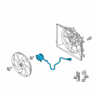 OEM Kia K900 Motor-Radiator Cooling Diagram - 253863T280