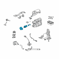 OEM Honda Insight Valve Assembly, Canister Vent Shut Diagram - 17311-TM8-L01