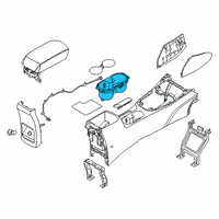 OEM 2021 Kia Soul Cup Holder Assembly Diagram - 84670K0000