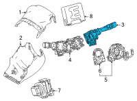 OEM 2021 Toyota Prius Prime Wiper Switch Diagram - 84652-62020