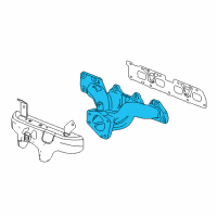 OEM 2014 Buick Verano Exhaust Manifold Diagram - 12635501