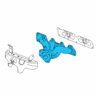 OEM 2011 Buick Regal Exhaust Manifold Diagram - 12635501