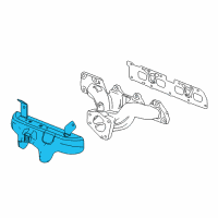 OEM 2016 Buick Verano Heat Shield Diagram - 12605167