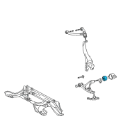 OEM 2006 Lexus LS430 Bush, Lower Arm, NO.2 Diagram - 48655-50012