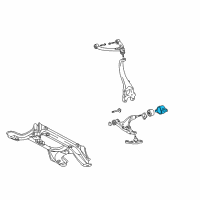 OEM 2002 Lexus LS430 Bracket, Front Lower Arm Diagram - 48652-50040