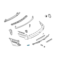 OEM 2009 BMW X3 Reflector Left Diagram - 63-14-3-417-741