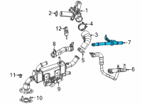 OEM Jeep Grand Cherokee L Tube-COOLANT Diagram - 68263792AC