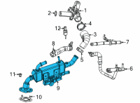 OEM 2020 Chrysler Voyager Cooler-EGR Diagram - 5281409AG
