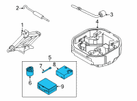 OEM 2022 Hyundai Sonata Set-Tire Mobility Kit & Tool Diagram - 09130-L1000