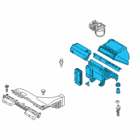 OEM 2017 Hyundai Sonata Cleaner Assembly-Air Diagram - 28110-C2500