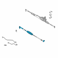 OEM 2000 Nissan Sentra Boot Kit-Power Steering Gear Diagram - 48203-4Z001