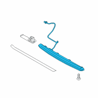 OEM 2018 Hyundai Ioniq Lamp Assembly-High Mounted Stop Diagram - 92700-G2000