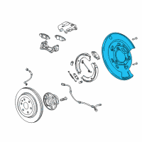 OEM 2016 Cadillac SRX Backing Plate Diagram - 20921104