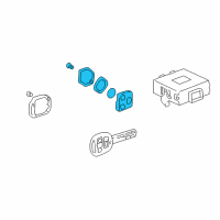 OEM 2001 Toyota Land Cruiser Module Diagram - 89071-60010