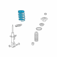 OEM Saturn Vue Front Spring Diagram - 25888067