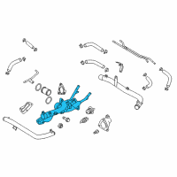 OEM Kia Borrego Housing Assembly-Thermostat Diagram - 256123C660