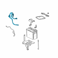 OEM 2002 Toyota MR2 Spyder Positive Cable Diagram - 82121-17560