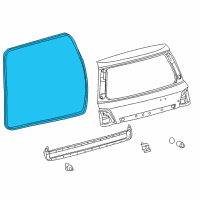 OEM 2008 Lexus LX570 Weatherstrip, Back Door Diagram - 67881-60120