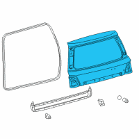 OEM Toyota Land Cruiser Lift Gate Diagram - 67005-60E90