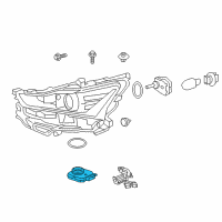 OEM 2020 Lexus IS300 Computer Sub-Assembly, HEADLAMP Diagram - 81016-53020